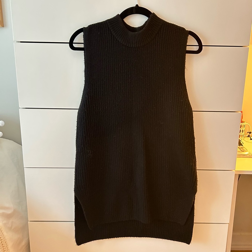 Black sweater vest